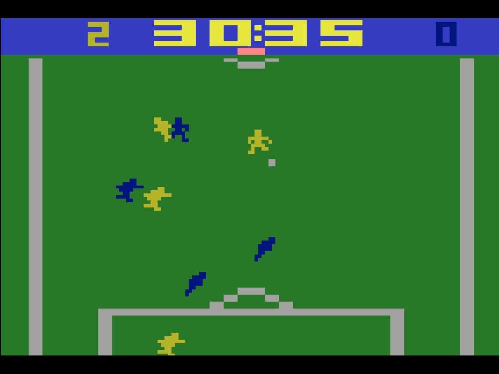 Gameplay of International Soccer for Atari 2600